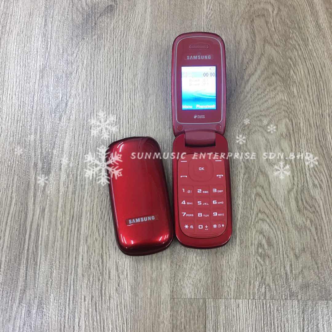 (RED)SAMSUNG E1272 95% NEW RECON REFURBISHED(READY STOCK)